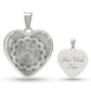 Graphic Heart Pendant + Necklace - Abstract Mandala