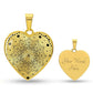 Graphic Heart Pendant + Necklace - Abstract Mandala