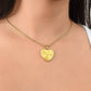 Graphic Heart Pendant + Necklace - Clean and Chic