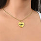 Graphic Heart Pendant + Necklace - Flock of Swan