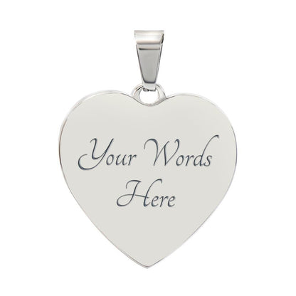 Graphic Heart Pendant + Necklace - Animal Heads