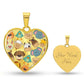 Graphic Heart Pendant + Necklace - Animal Heads