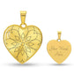 Graphic Heart Pendant + Necklace - Abstract Mandala