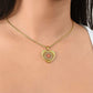 Graphic Heart Pendant + Necklace - Abstract Mandala