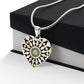 Graphic Heart Pendant + Necklace - Graphic Expression