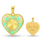 Graphic Heart Pendant + Necklace - Abstract Mandala