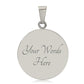 Graphic Circle Pendant + Necklace - Round Mandala Pattern
