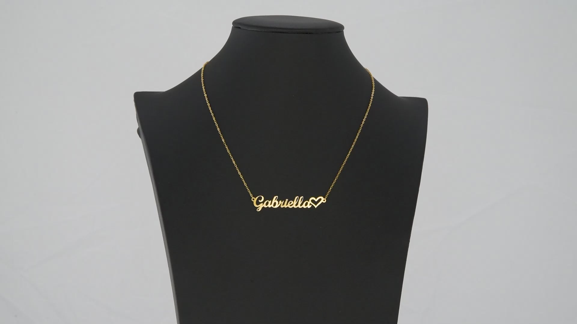 Name Necklace With Heart, Personalized Name Pendant, Love Name Necklace, Custom Name Jewelry, Mothers Day Gift, Valentine Gift for Her