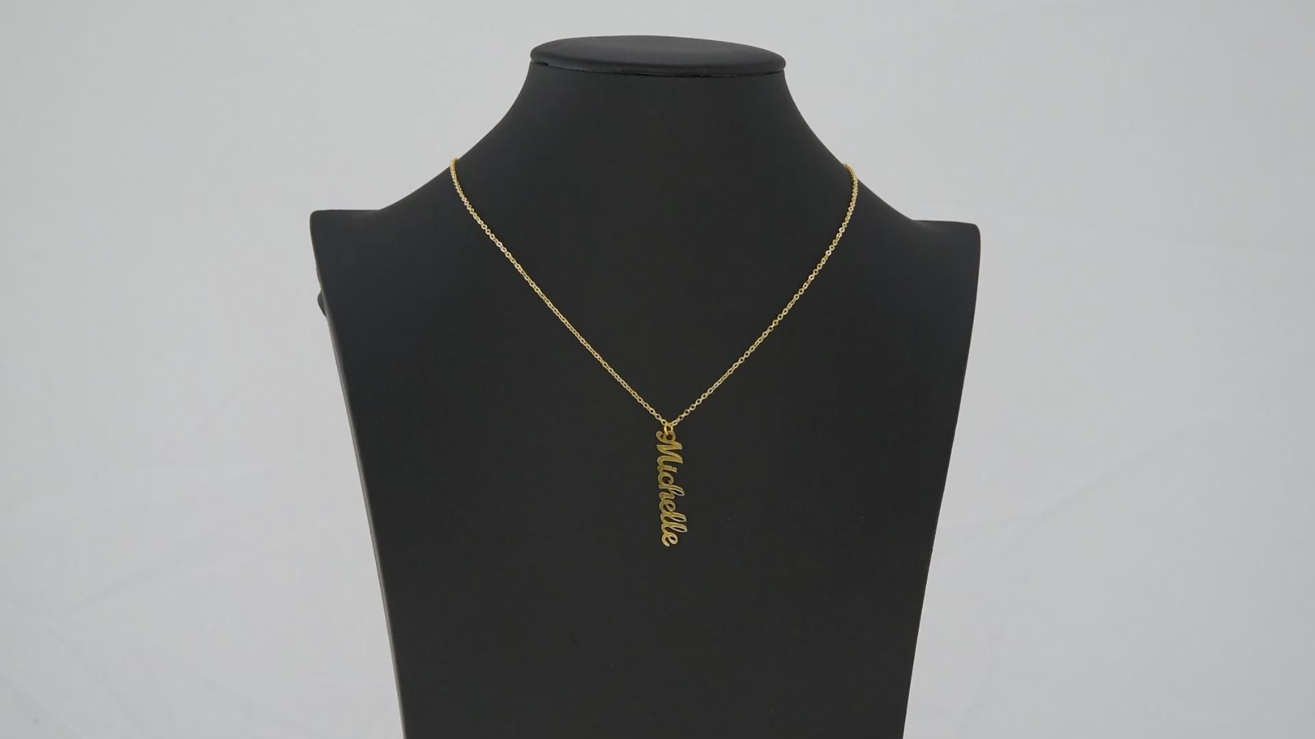Vertical Name Necklace, Personalized Name Necklace, Custom Name Pendant Jewelry, Monogram Keepsake, Mothers Day Gift, Valentine Gift for Her