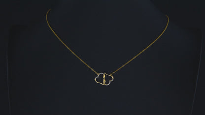 Everlasting Love Necklace, Infinity Necklace, 10K solid yellow gold, Women Necklace, Interlocking Heart Pendant, Valentine Gift for Her