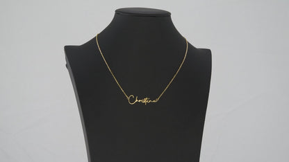 Signature Style Name Necklace, Personalized Name Jewelry, Custom Name Pendant, Mothers Day Gift, Valentine Gift for Her, Birthday Gift
