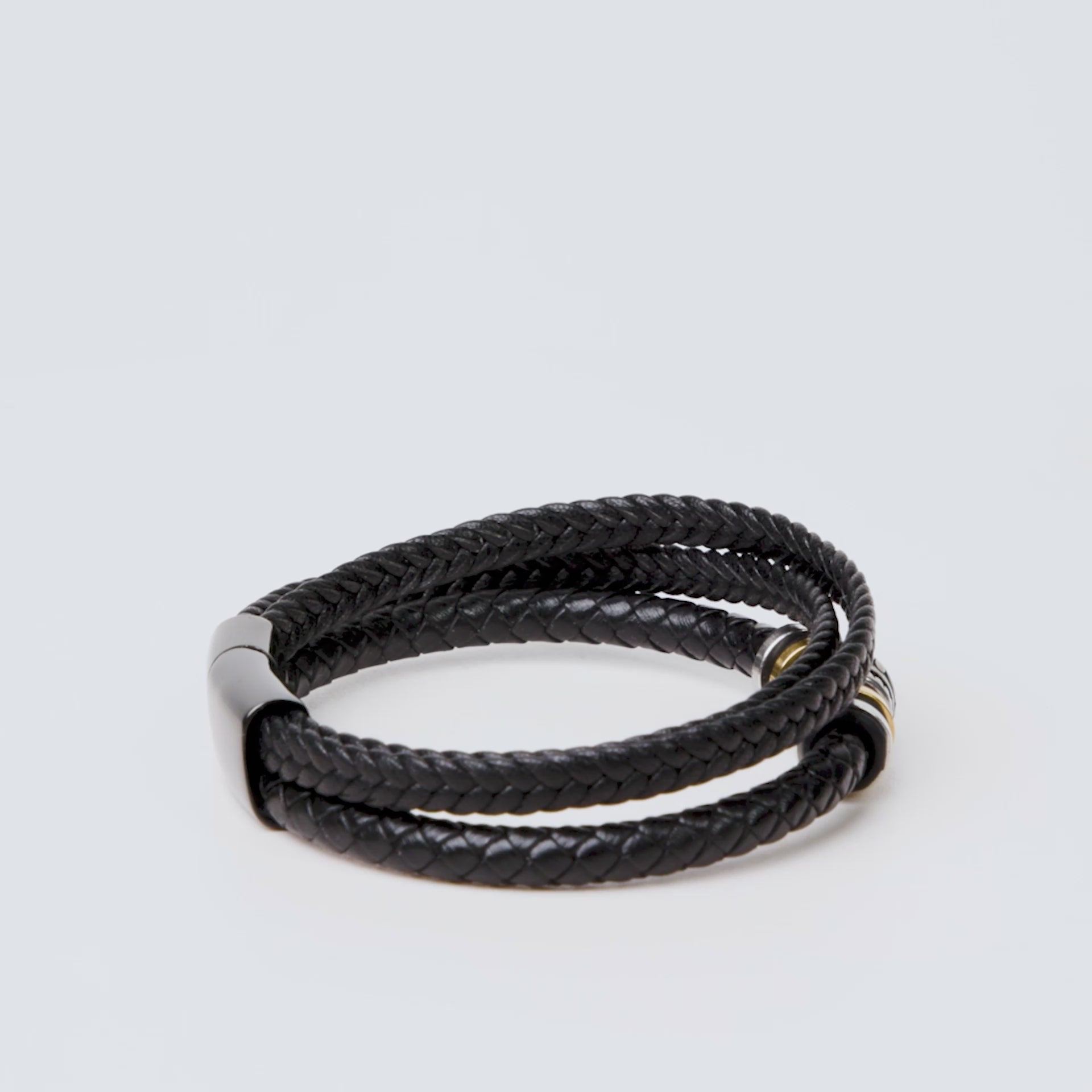 Men Leather bracelet, Love you forever bracelet, Valentine gift for him, Birthday gift, Engraved bracelet, Beaded stainless steel Bracelet